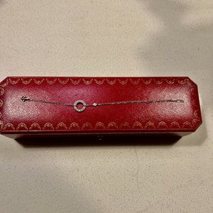 Authentic Cartier 18K White Gold & Diamond LOVE Bracelet